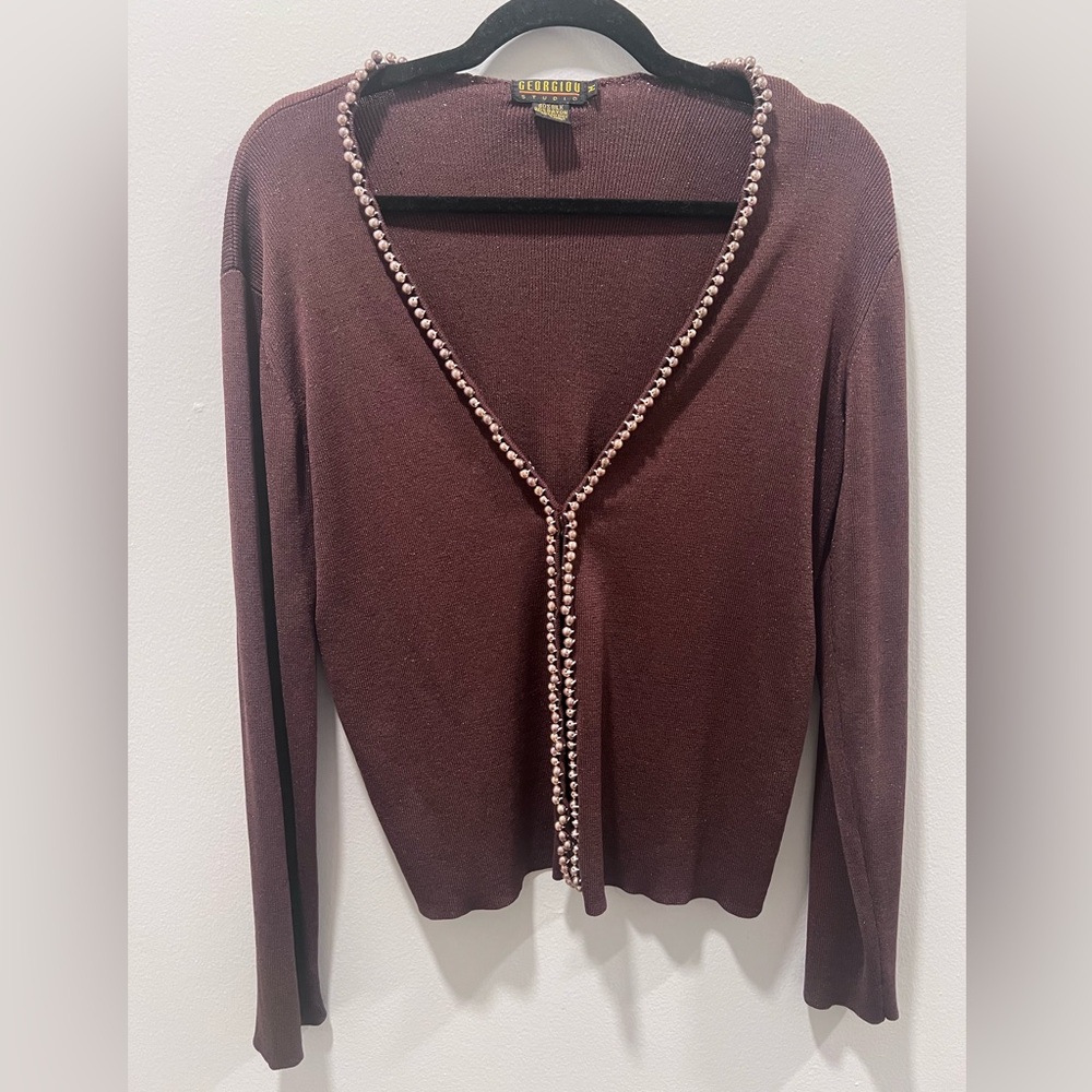 Vintage 90s Georgiou Studio Customized Cardigan